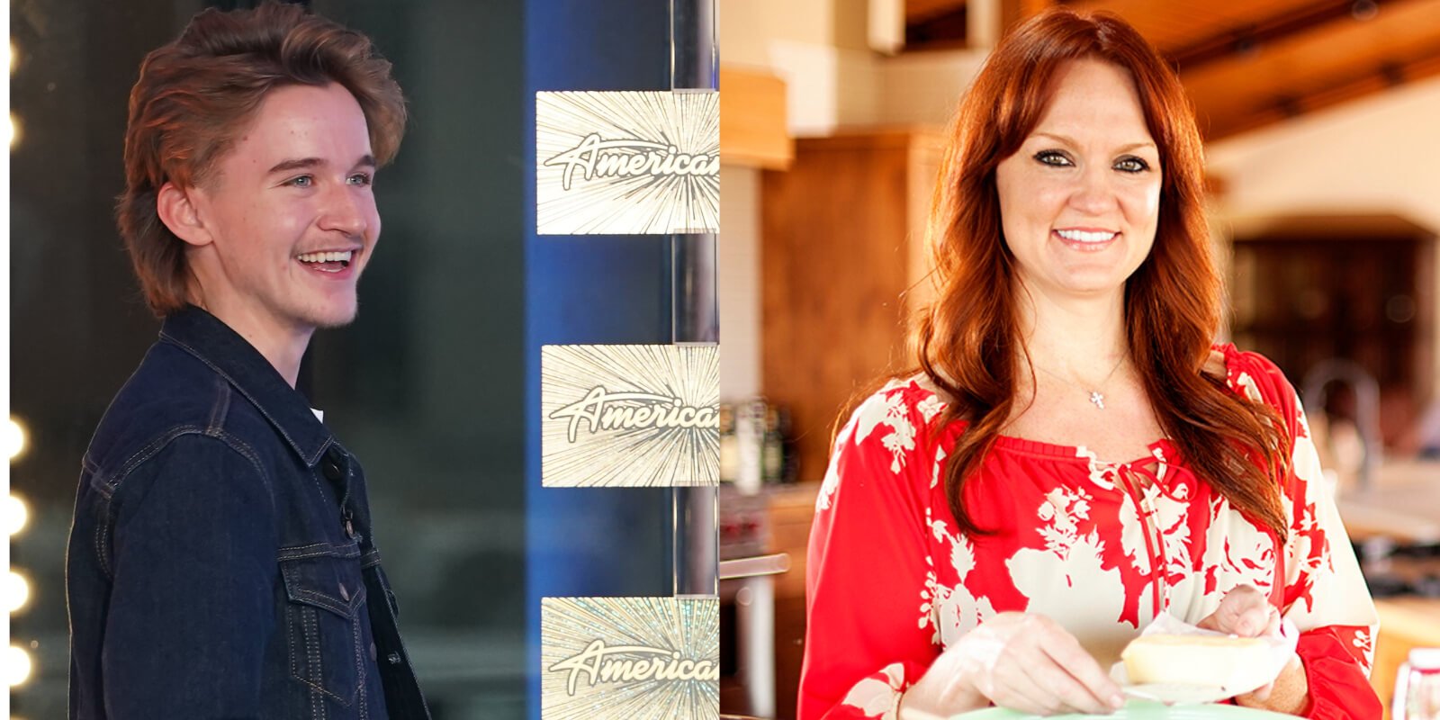 'American Idol' performer Phil Kane and 'Pioneer Woman' Ree Drummond in side by side photos.