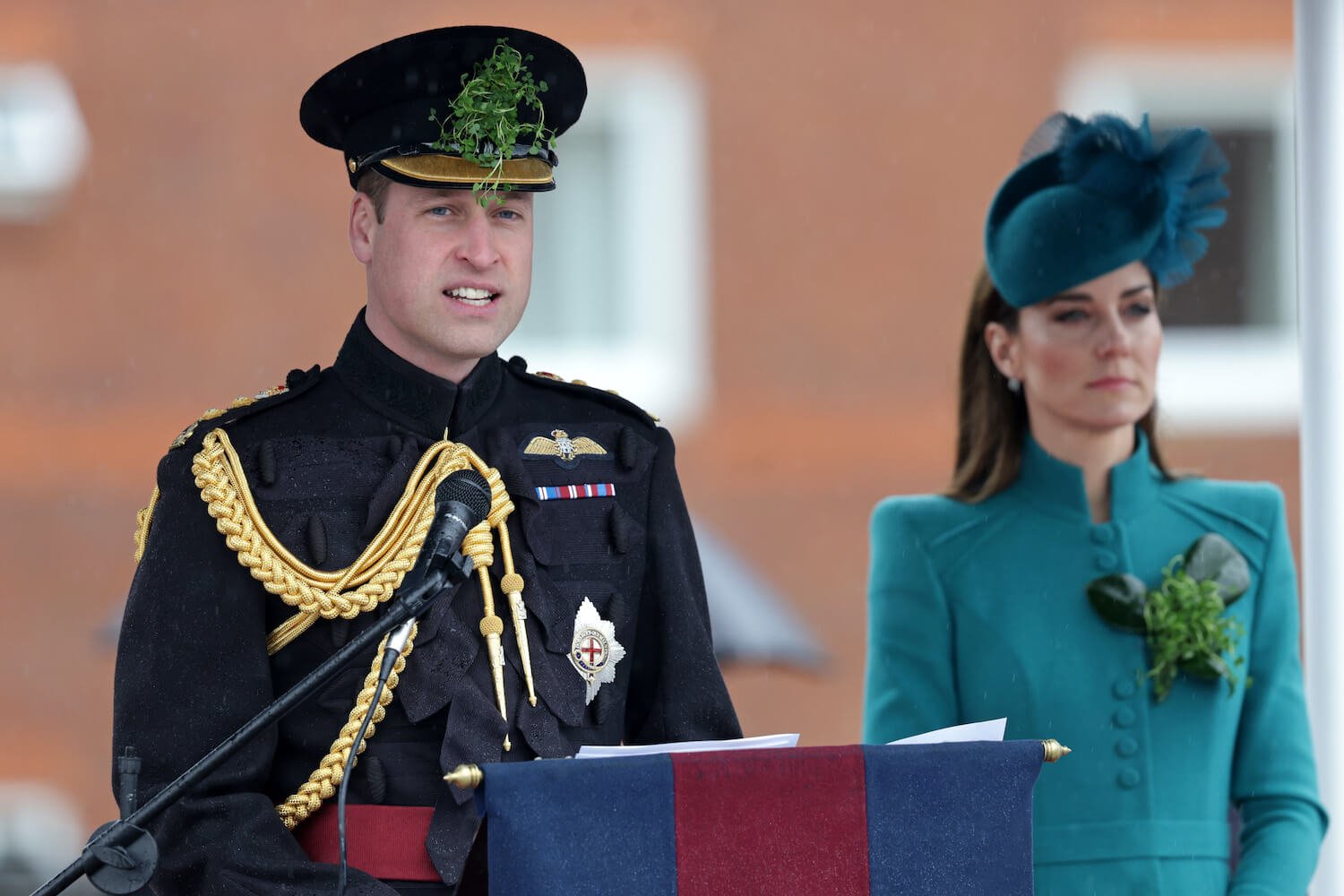 Prince William praises wife Kate Middleton while wearing a uniform