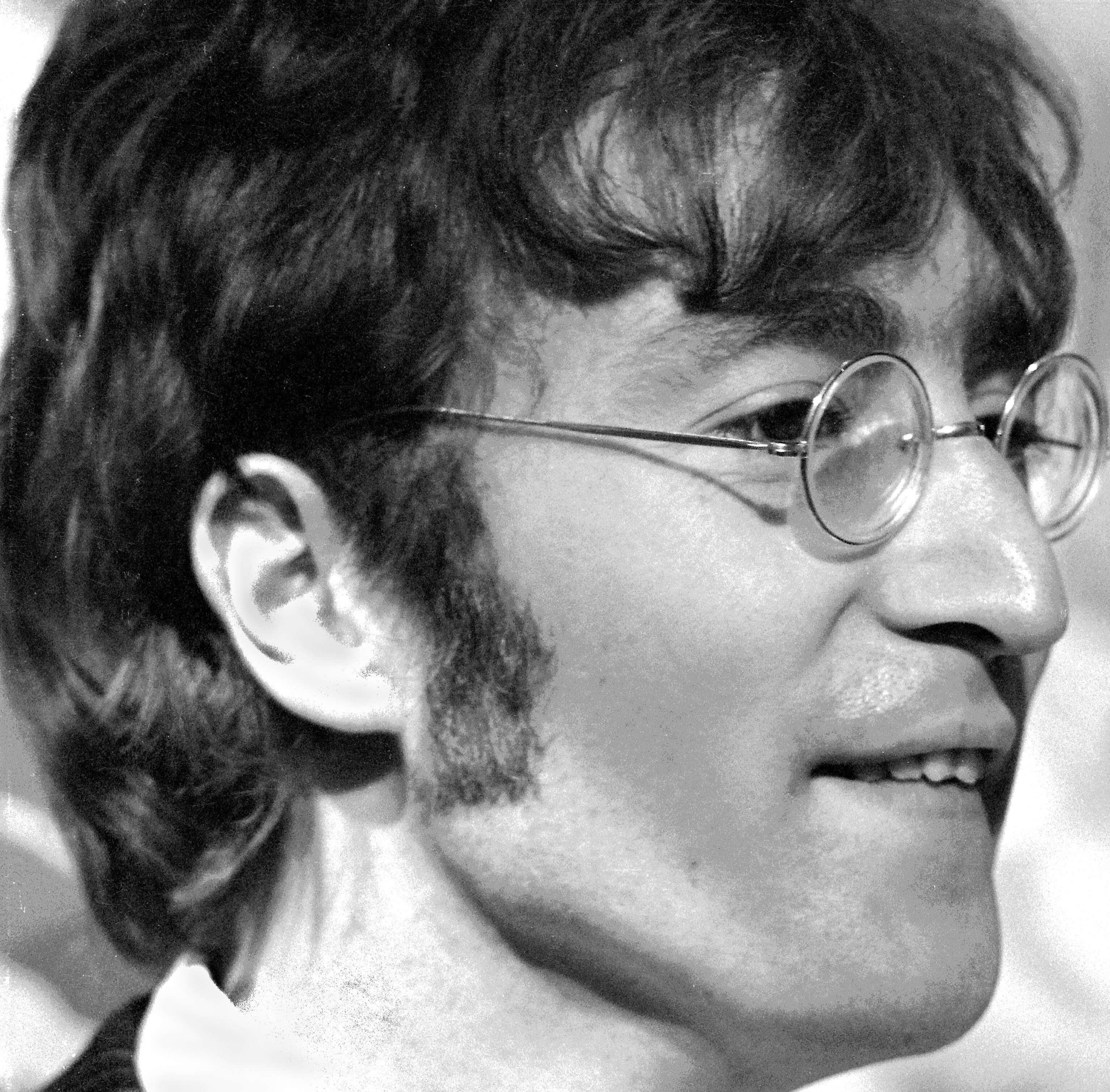 The Beatles' John Lennon in glasses