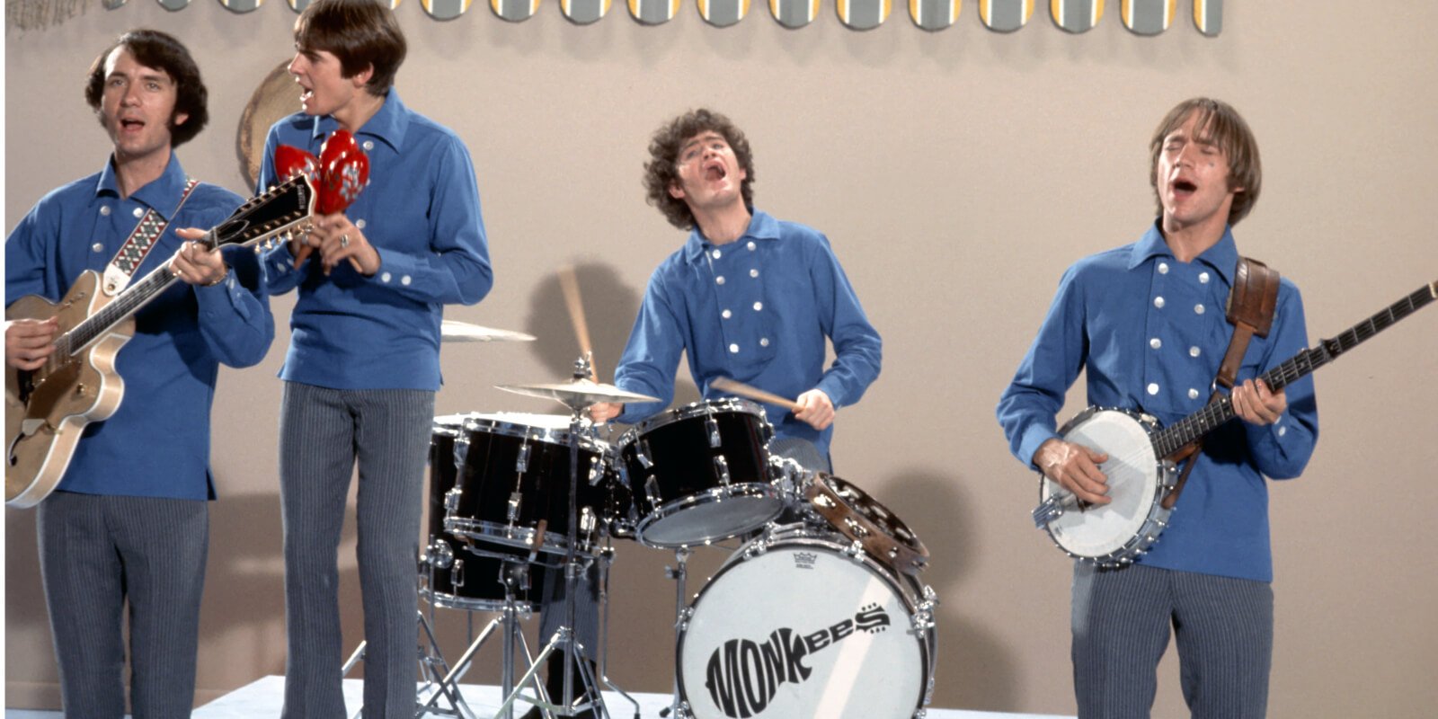 The Monkees members included Mike Nesmith, Davy Jones, Micky Dolenz and Peter Tork.
