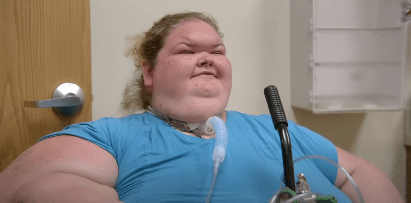 '1000 Lb. Sisters' Season 4 star Tammy Slaton sitting in a wheelchair before her major weight loss