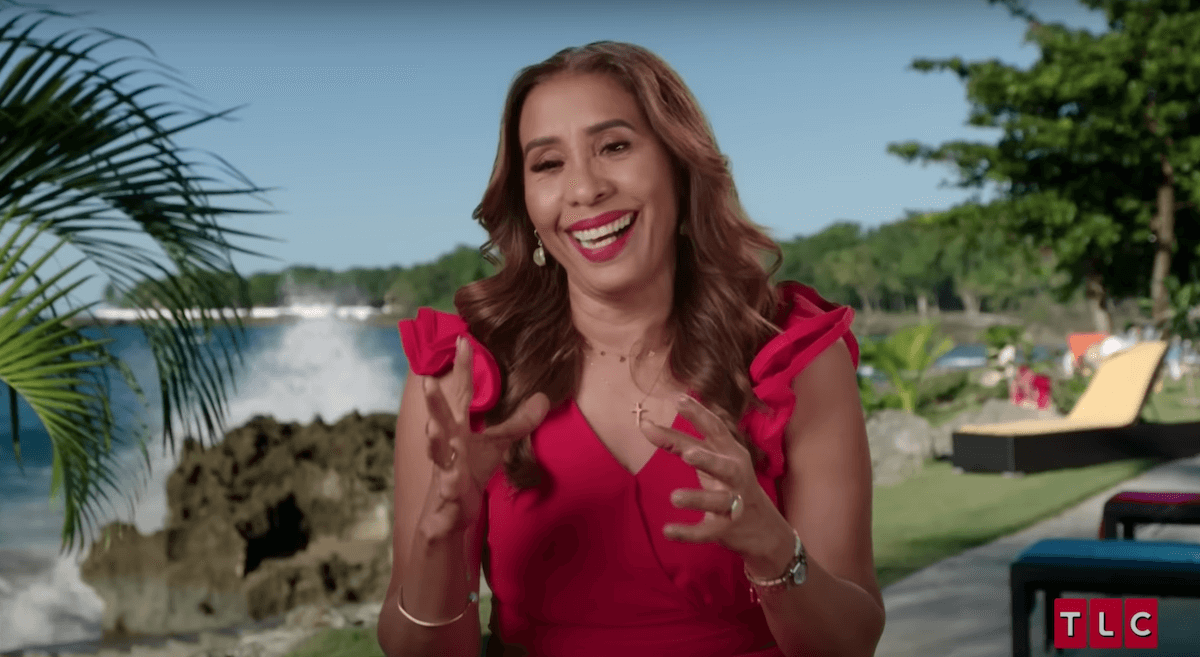 '90 Day Fiancé: Love in Paradise' cast member Lidia in a red dress
