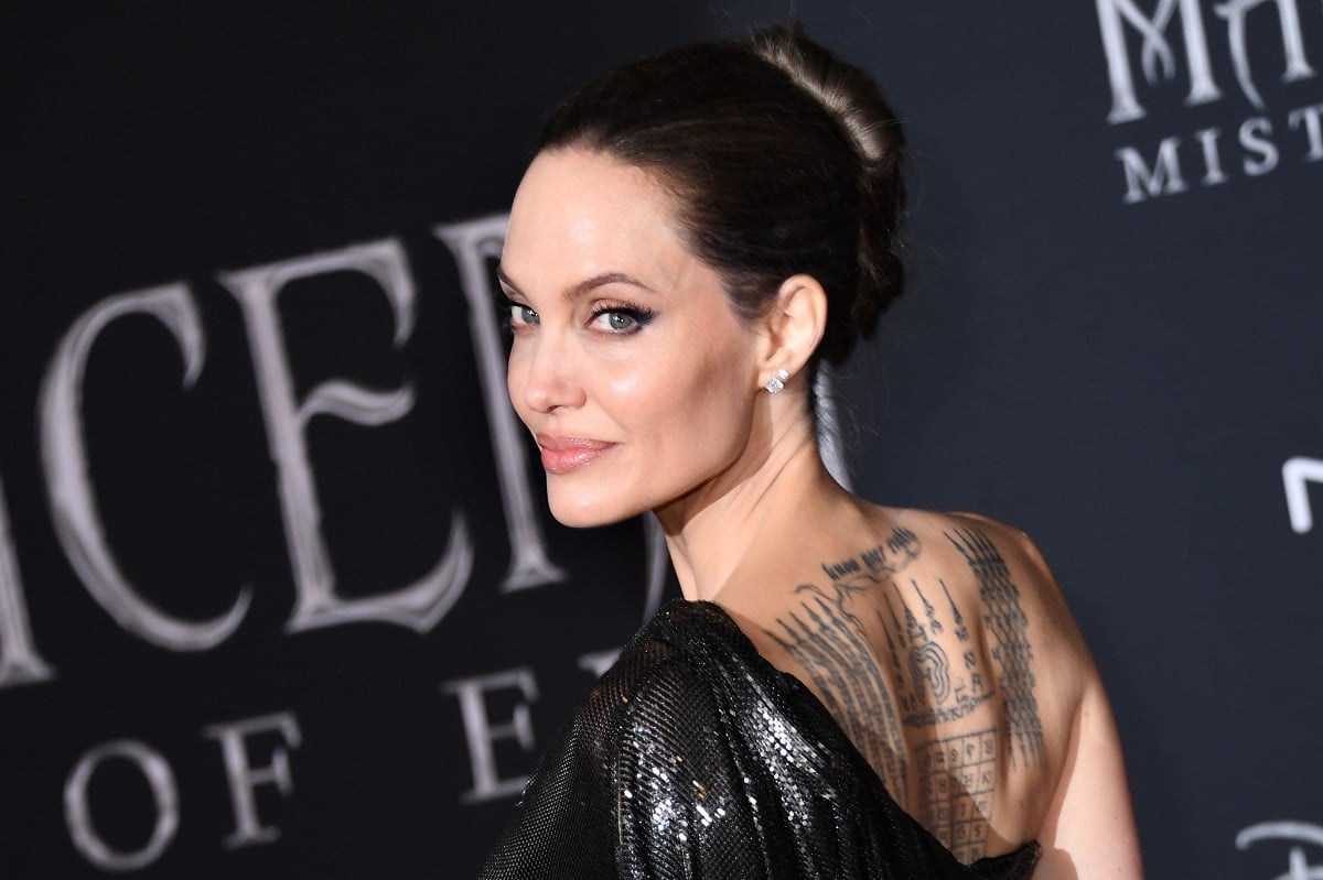 Angelina Jolie at the premiere of 'Maleficent.'