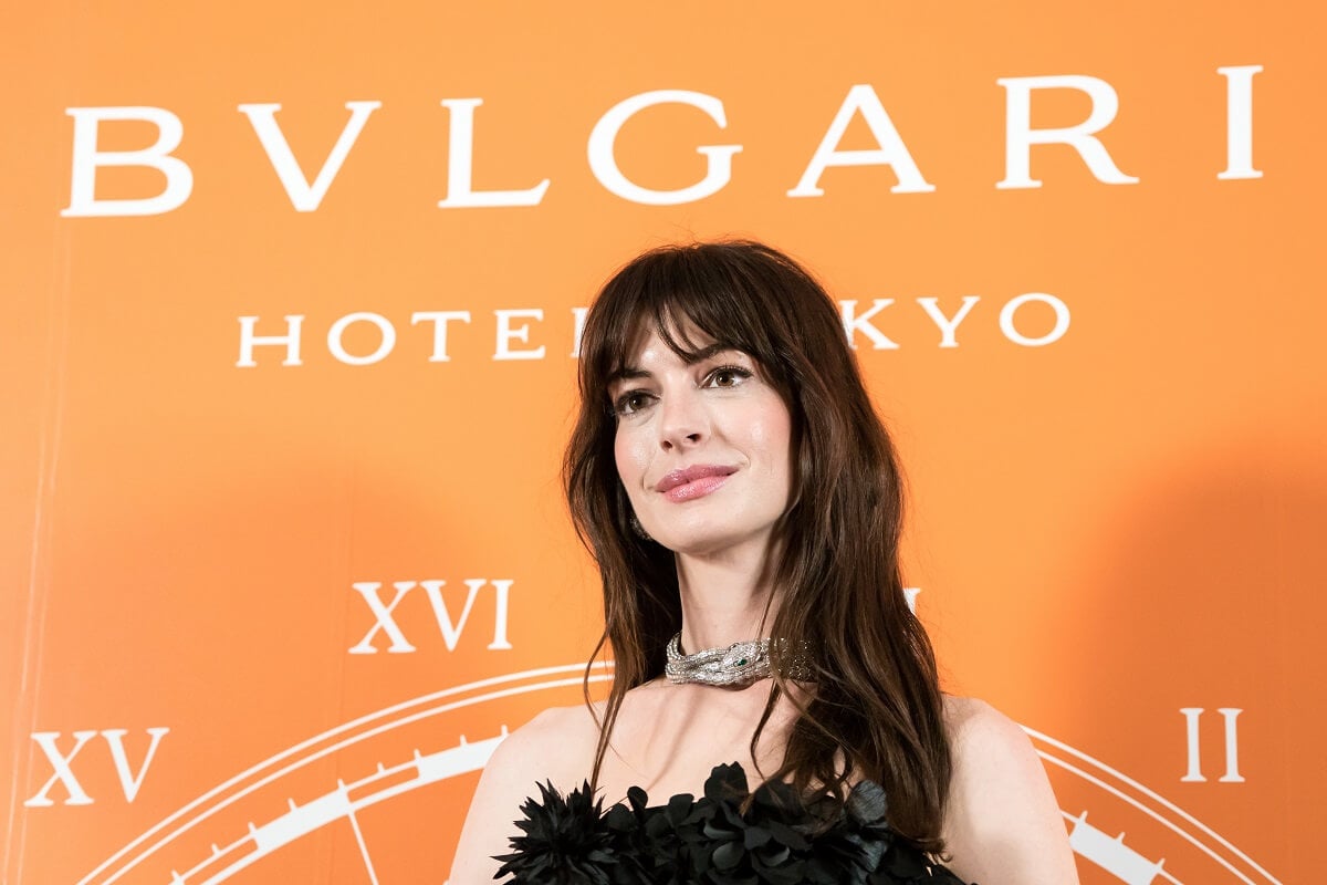 Anne Hathaway at the Bvlgari Hotel Tokyo opening.