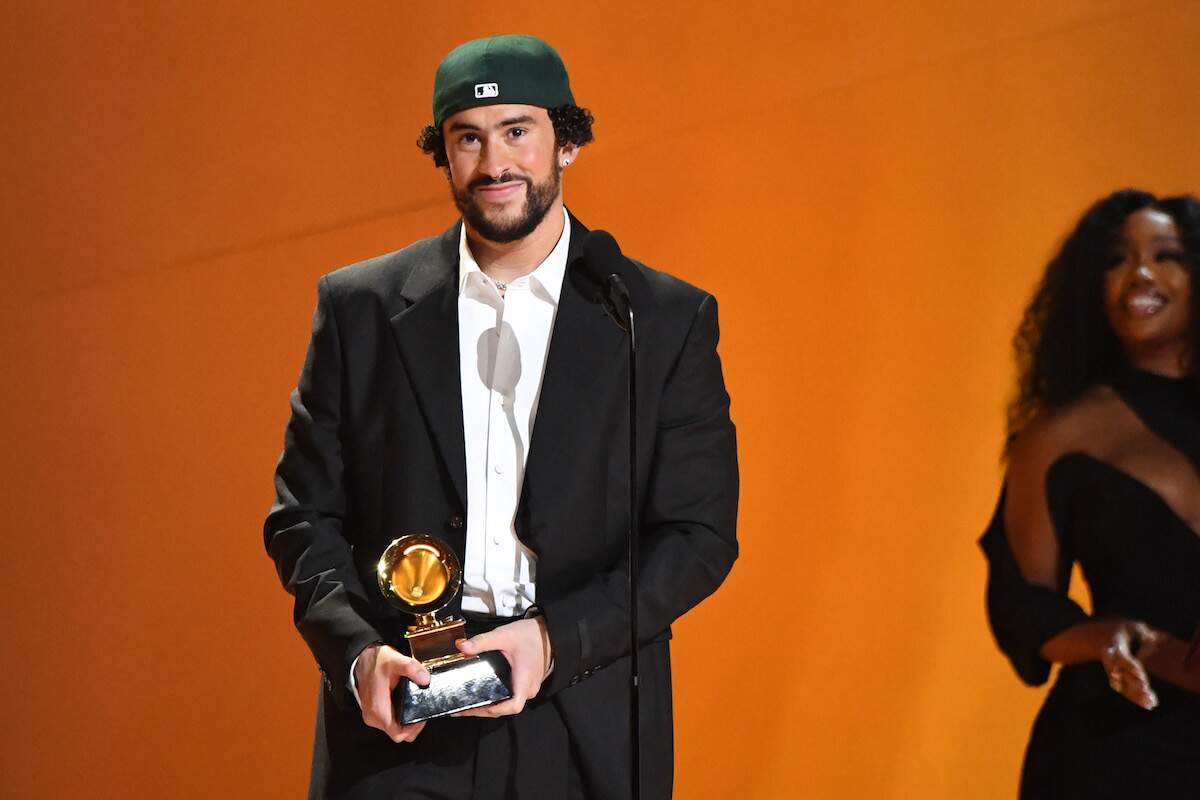 Rapper Bad Bunny accepts the Best Música Urbana Album for “Un Verano Sin Ti” onstage during the 65th GRAMMY Awards