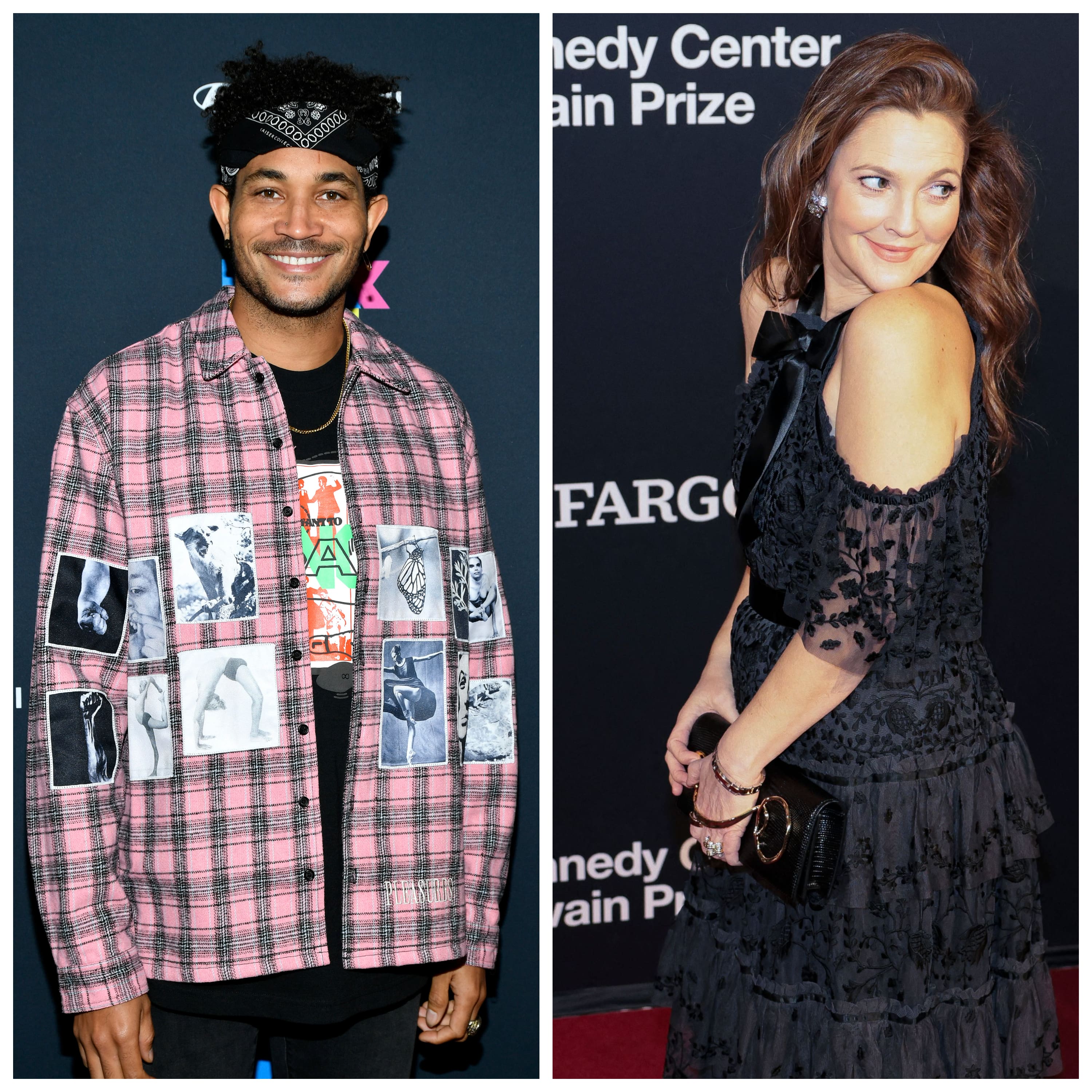 Bryce Vine and Drew Barrymore at red carpet events
