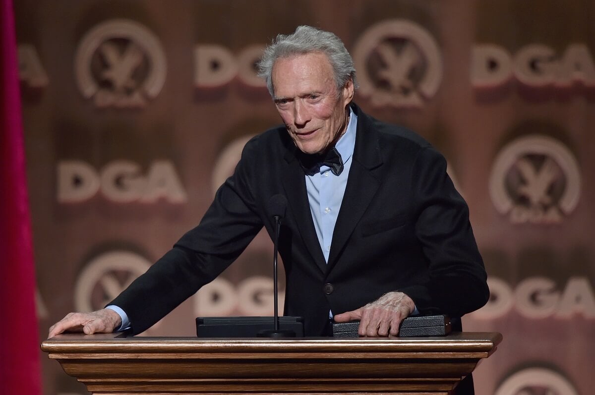 Clint Eastwood accepting an award at the Directors Guild of America Awards.