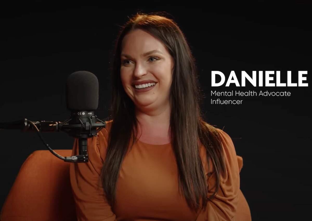 Danielle Ruhl speaks during a podcast episode