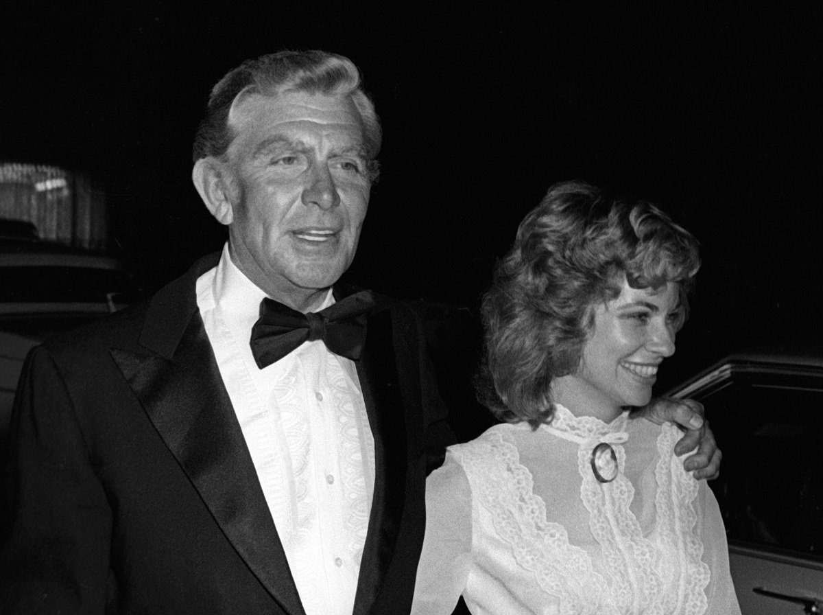 Andy Griffith and Cindi Knight attend the party for 33rd Annual Primetime Emmy Awards on September 13, 1981