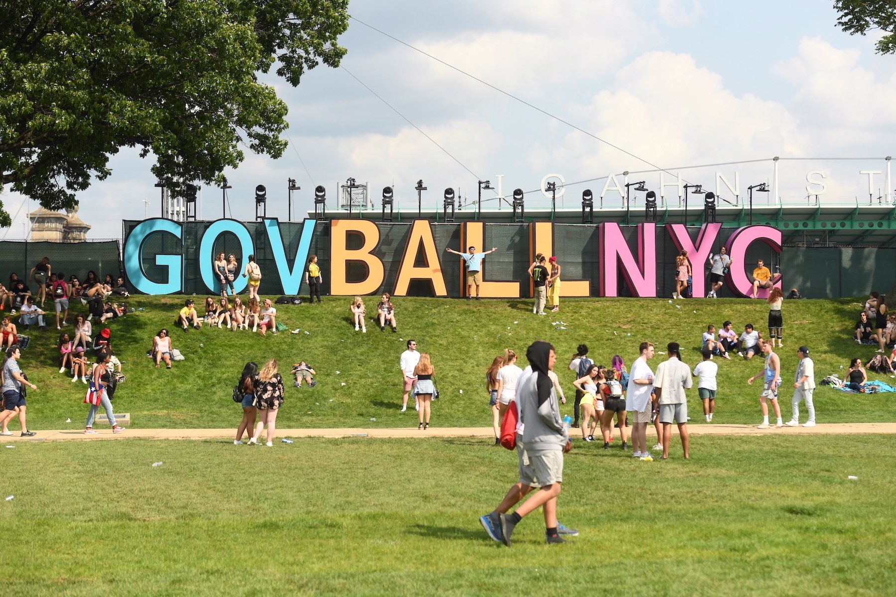 General view of atmosphere during the 2019 Governors Ball Festival at Randall's Island