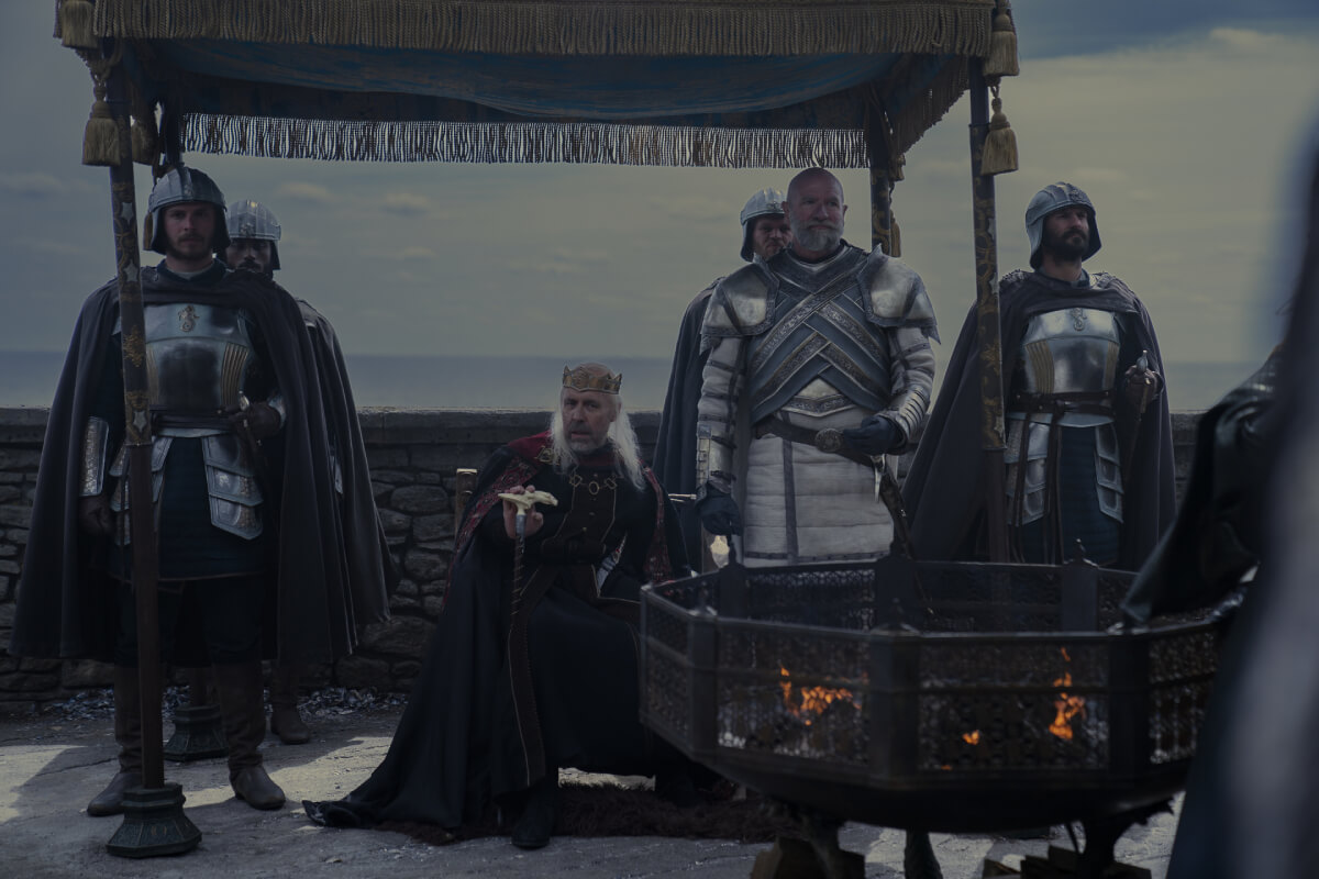 House of the Dragon stars Paddy Considine and Graham McTavish in an image from season 1