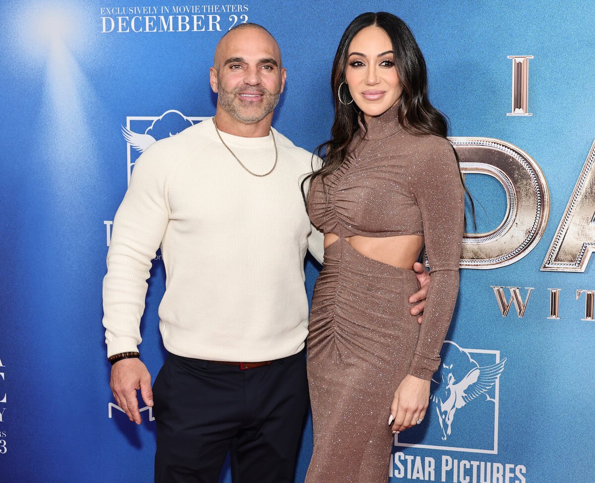 Joe Gorga and Melissa Gorga standing together