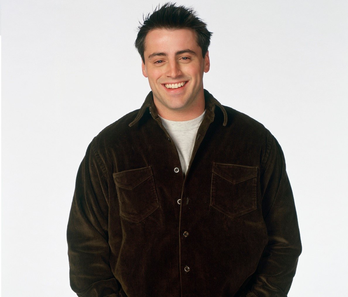 Matt LeBlanc as Joey Tribbiani poses for a promotional photo for 'Friends'