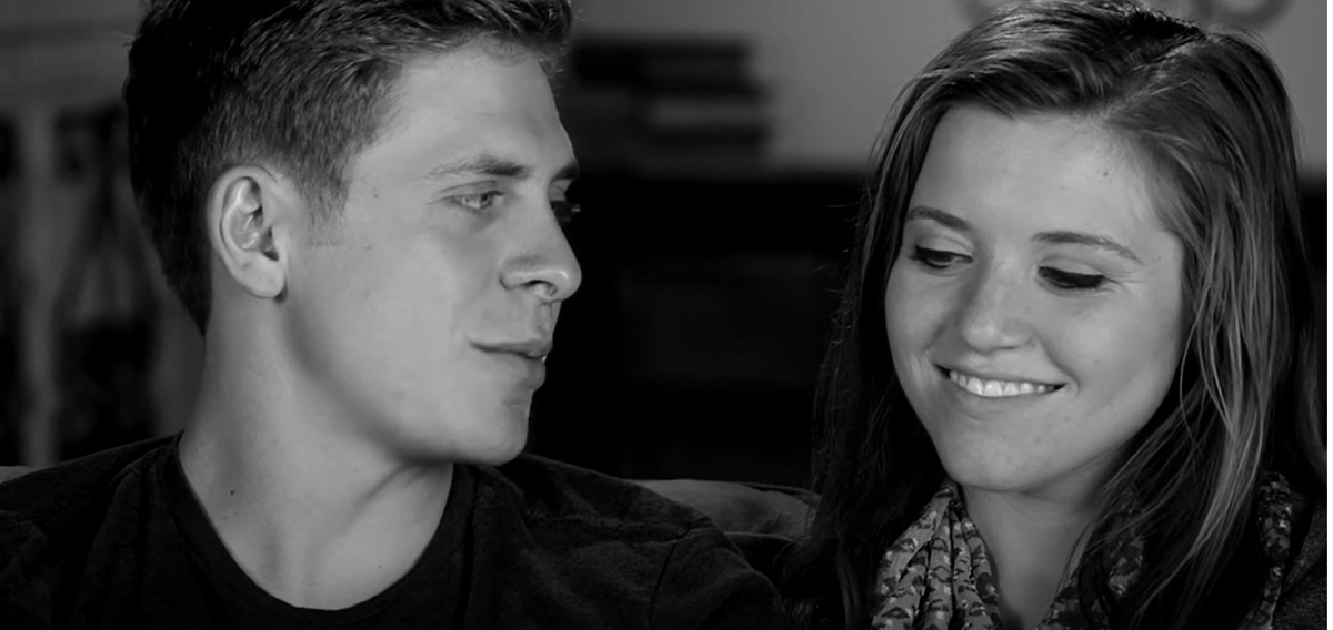 Austin and Joy-Anna Forsyth sit for an interview in an episode of 'Counting On'