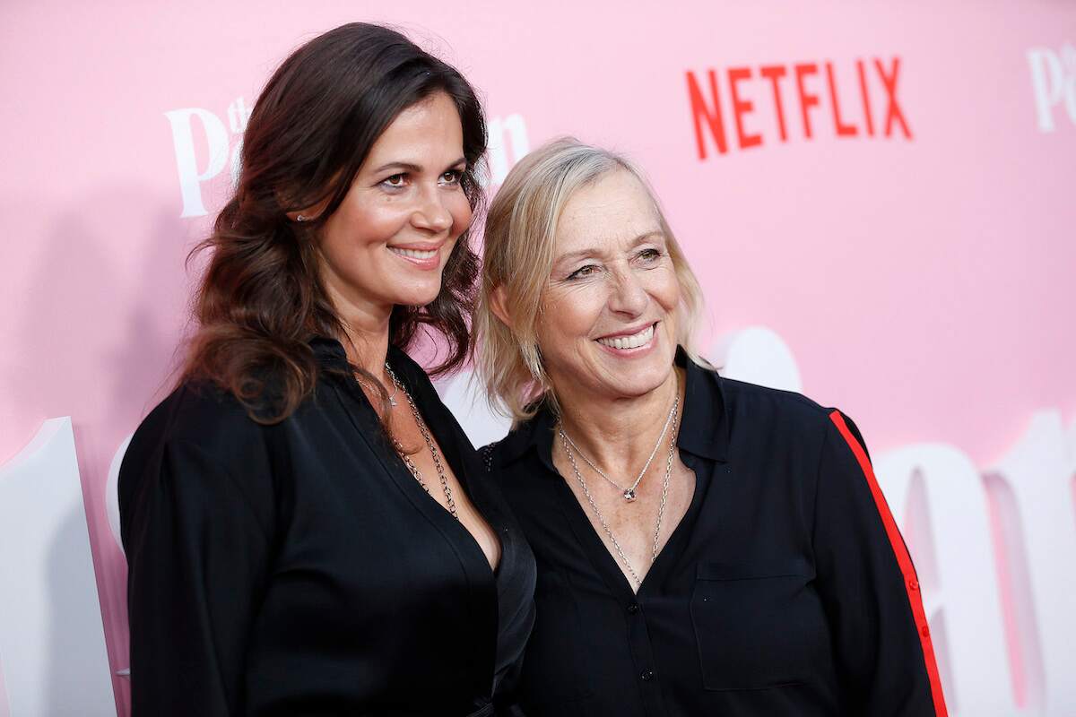 Married couple Julia Lemigova and Martina Navratilova attend "The Politician" premiere in 2019