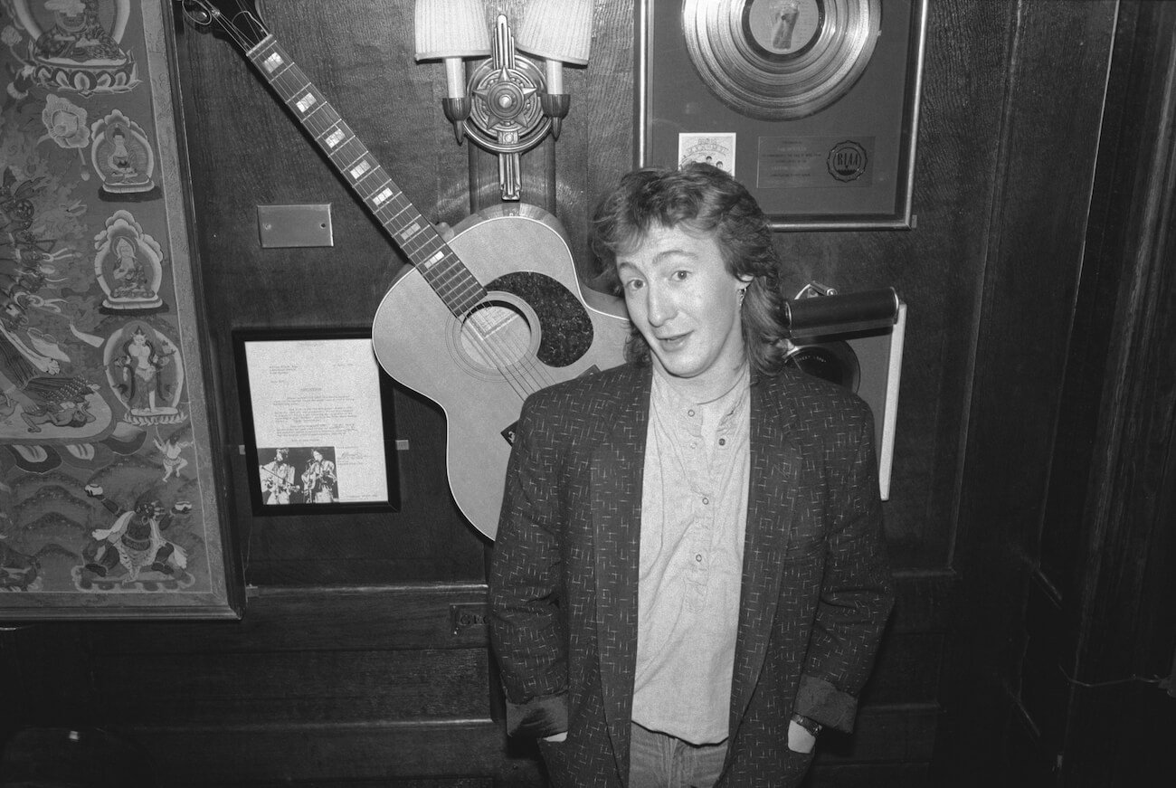 John Lennon's son Julian Lennon posing in 1984.