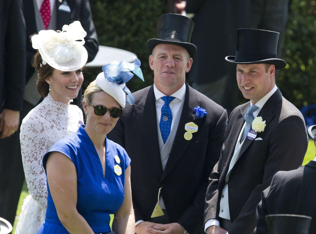 Kate Middleton, Zara Philllips, Mike Tindall, and Prince William attend the first day of Royal Ascot together
