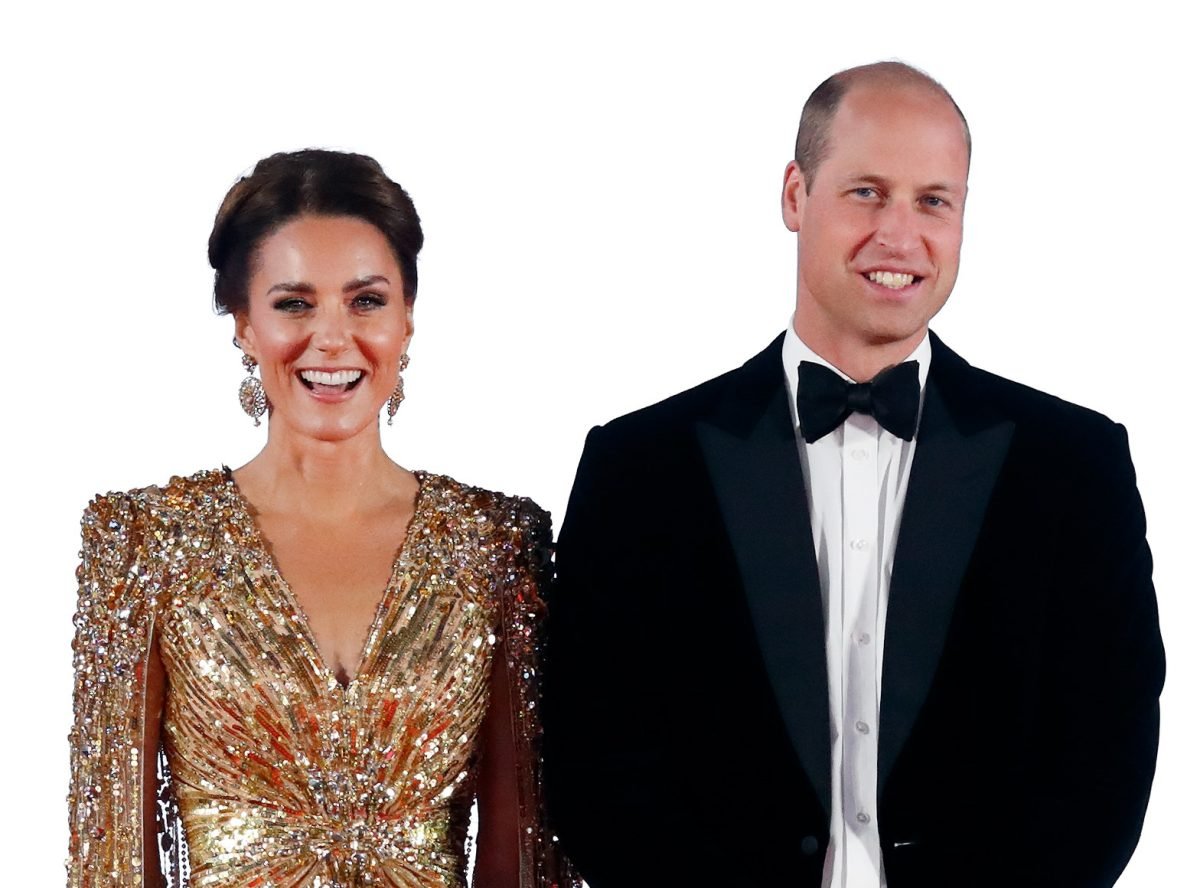 Kate Middleton and Prince William, who may have found another royal couple to be the "Fab Four" at the No Time To Die world premiere in London