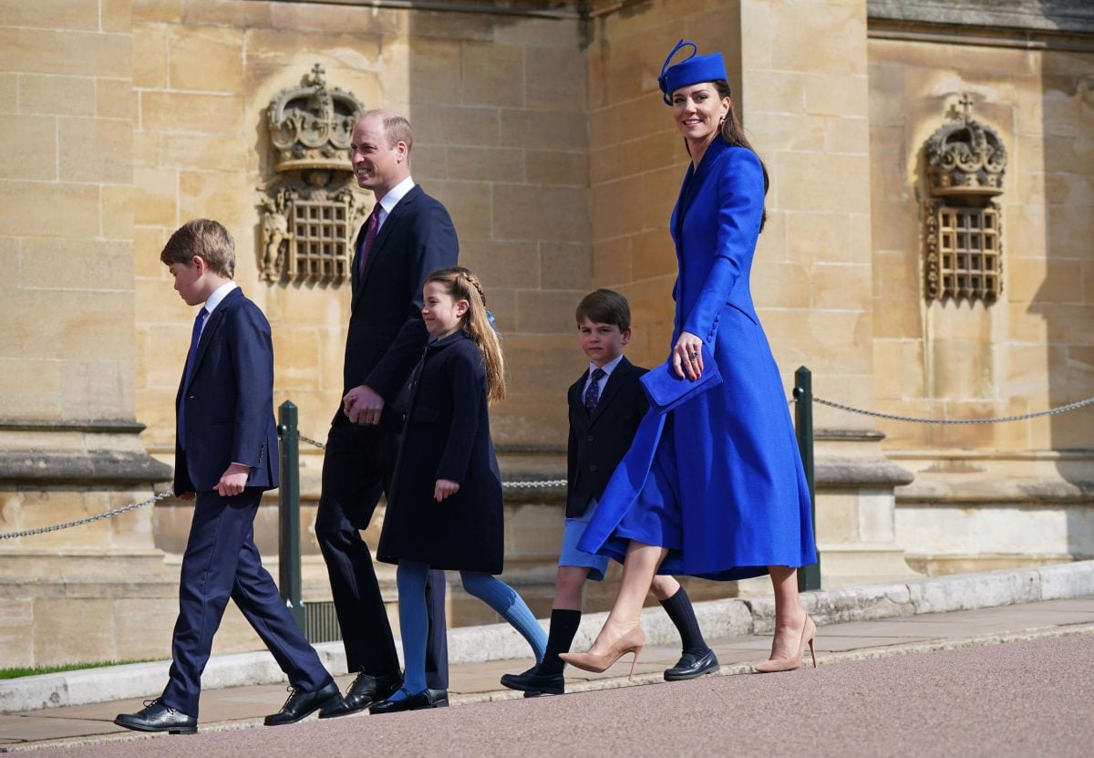 Kate Middleton, who may have to "control the family" during King Charles' coronation, and Prince William attended Easter service at Windsor Castle with the children