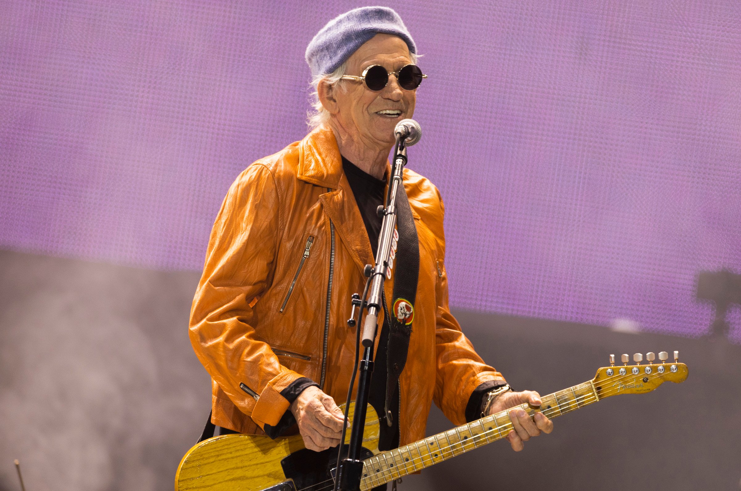 Keith Richards performs with The Rolling Stones in Amsterdam, Netherlands