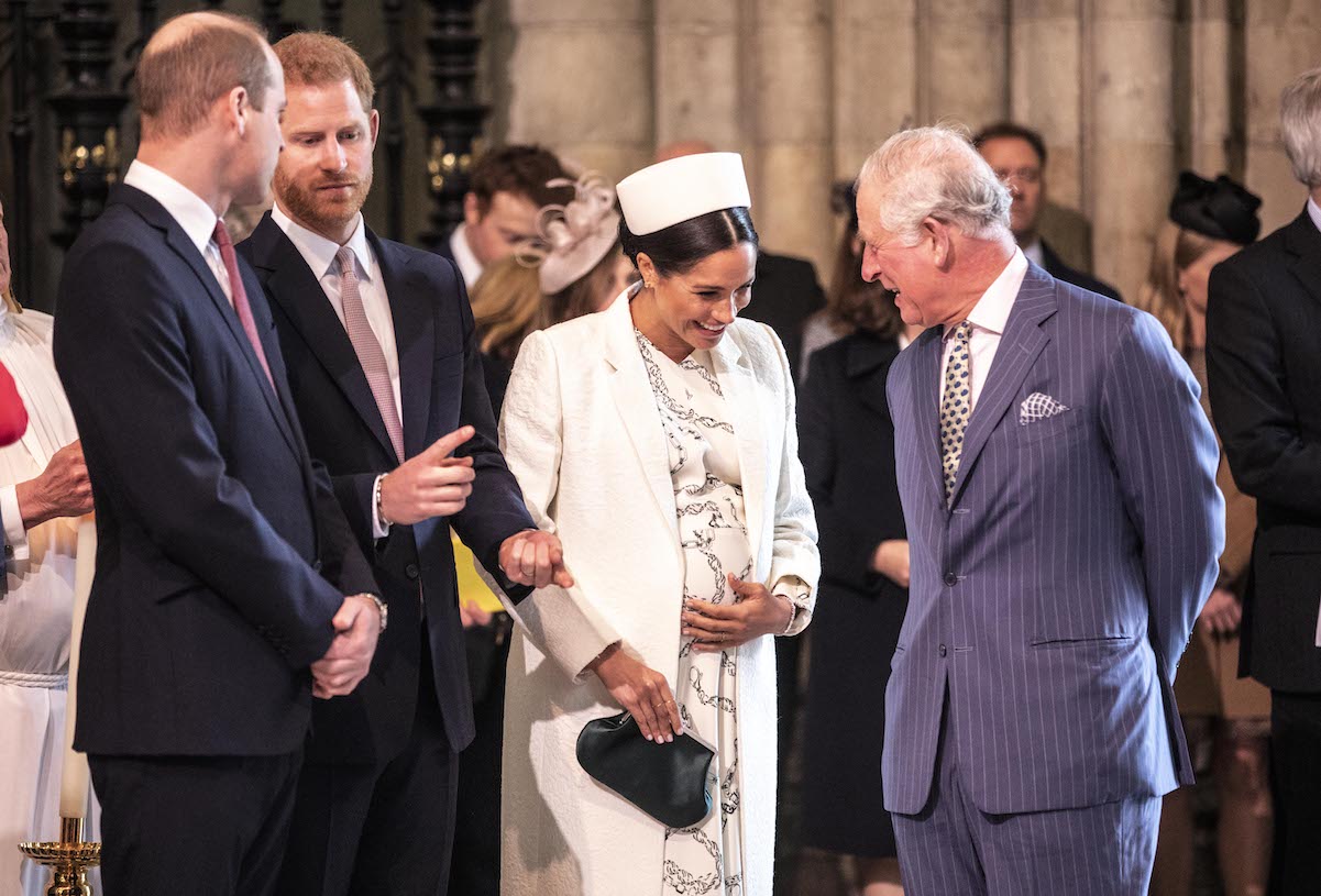 Meghan Markle and King Charles; Meghan will not attend the coronation.