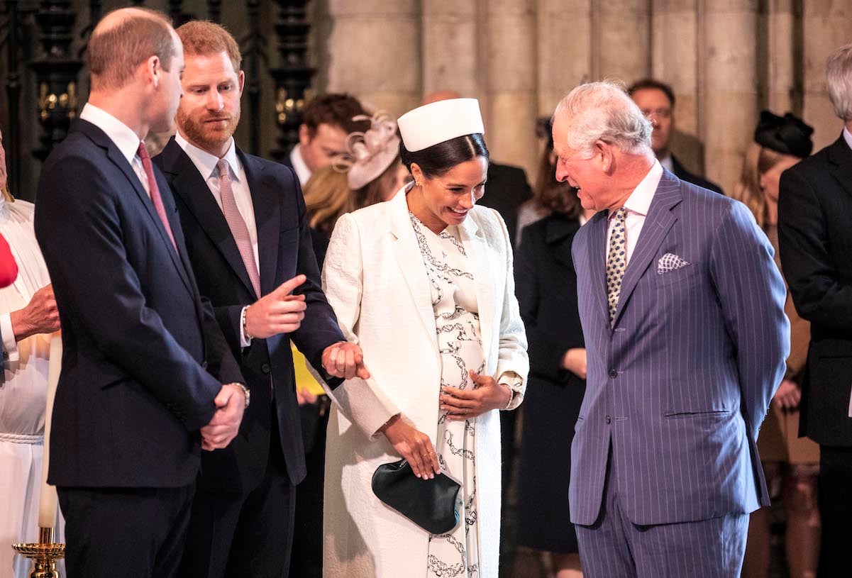 Meghan Markle and King Charles; Meghan will not attend the coronation.