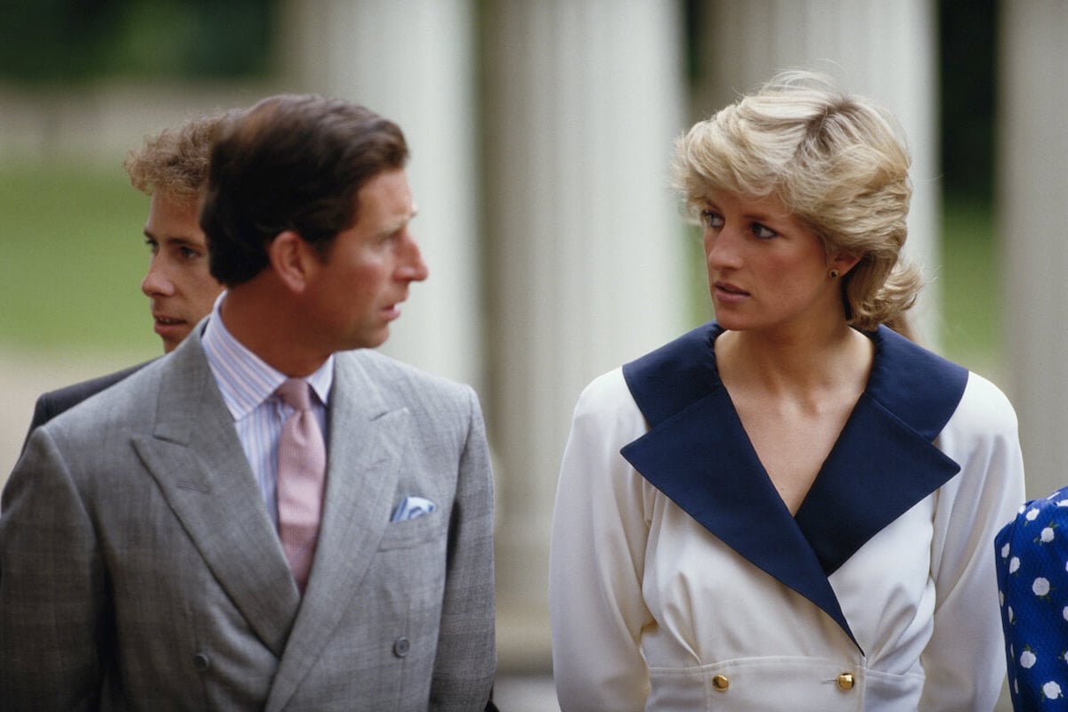 King Charles and Princess Diana do mirrored body language in a 1987 photo 