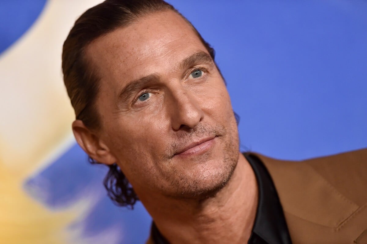 Matthew McConaughey at the 'Sing 2' premiere.