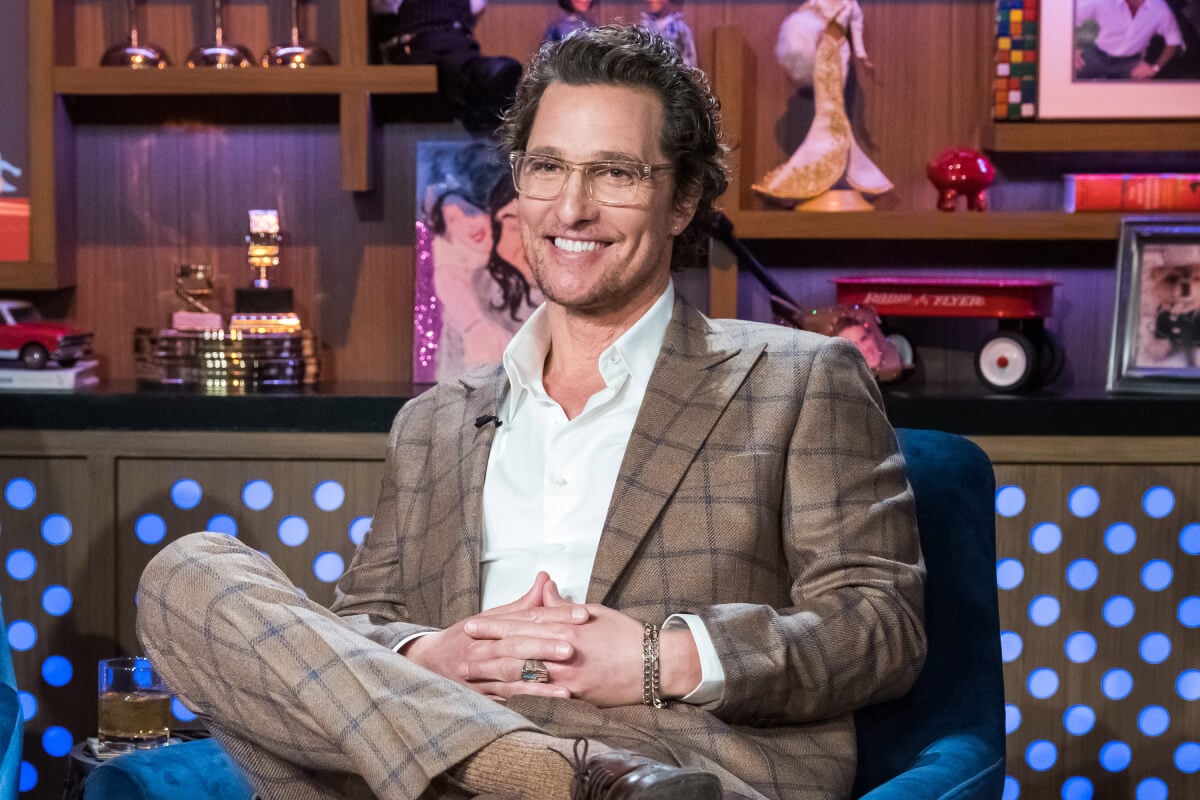 Future Yellowstone star Matthew McConaughey smiles during an appearance on Bravo’s WWHL