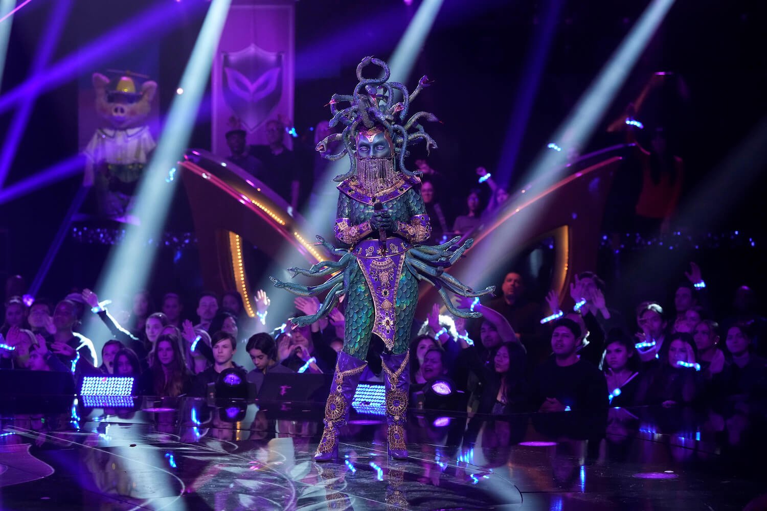 Medusa on stage in 'The Masked Singer' Season 9
