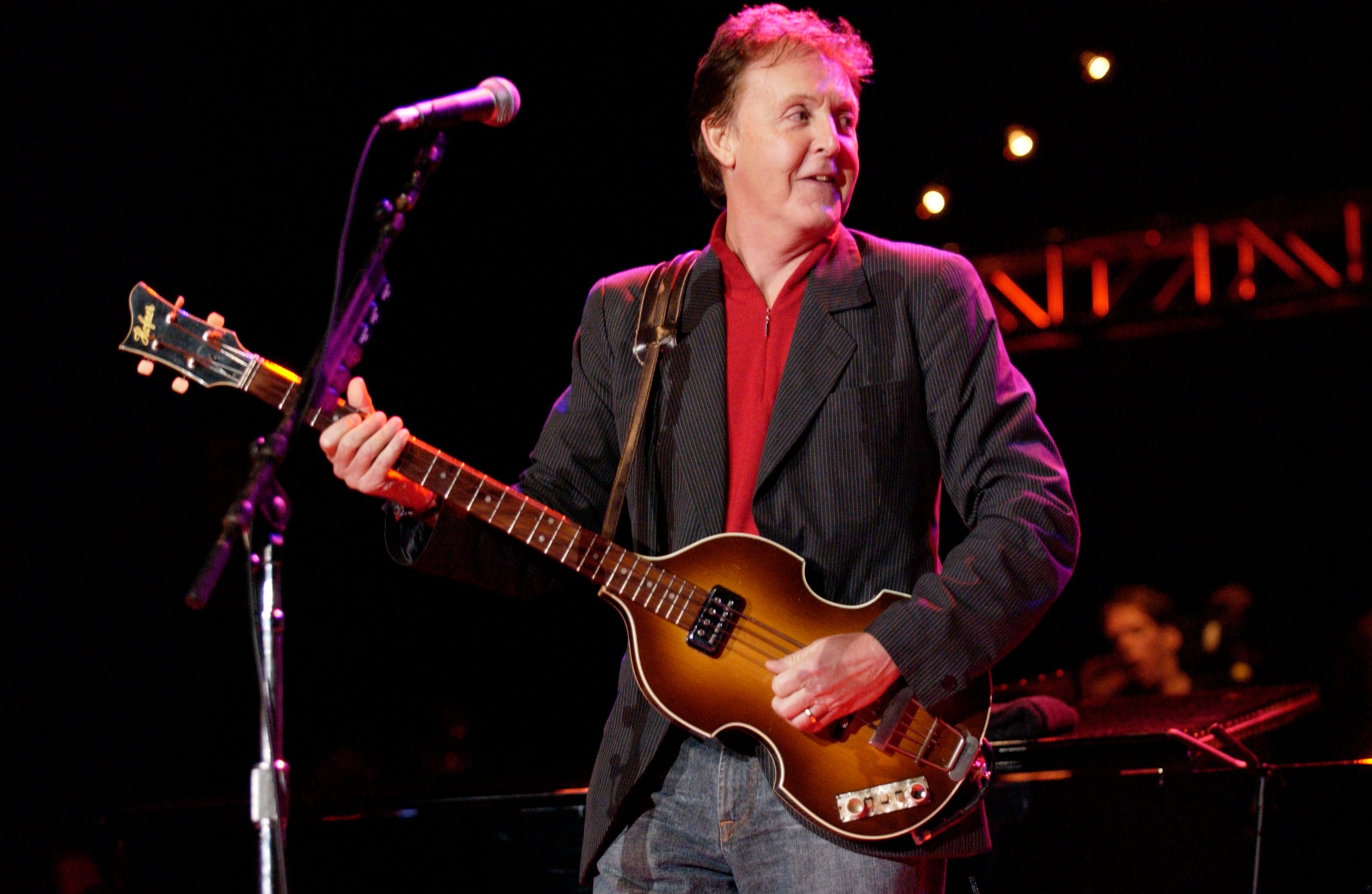 Paul McCartney performs at the Shoreline Amphitheatre in Mountain View, California