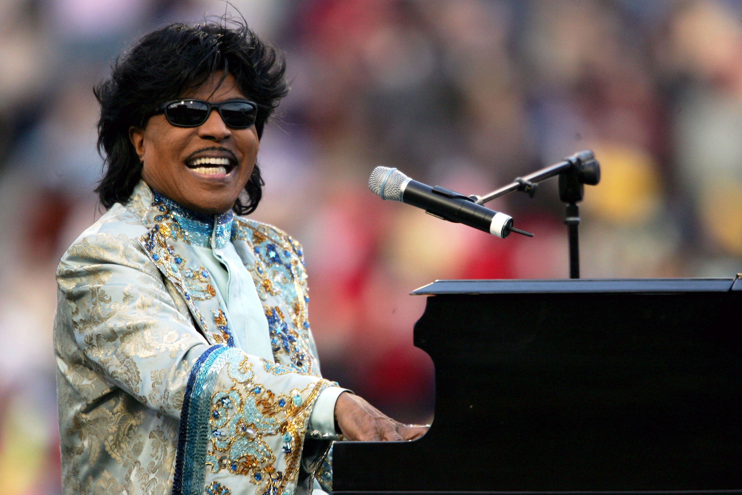 Little Richard performs at the AutoZone Liberty Bowl in Memphis, Tennessee