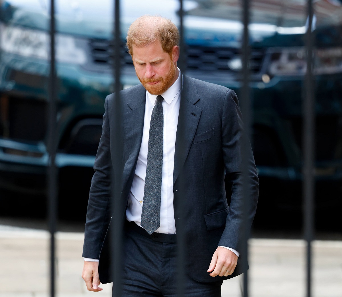 Prince Harry arrives at the Royal Courts of Justice