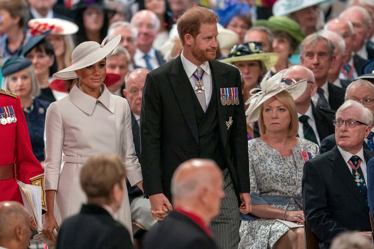 Prince Harry, who a former butler says won't be forgiven by the royals, attends the National Service of Thanksgiving for Queen's Elizabeth reign with wife Meghan Markle