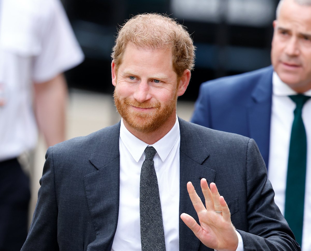 Prince Harry waving