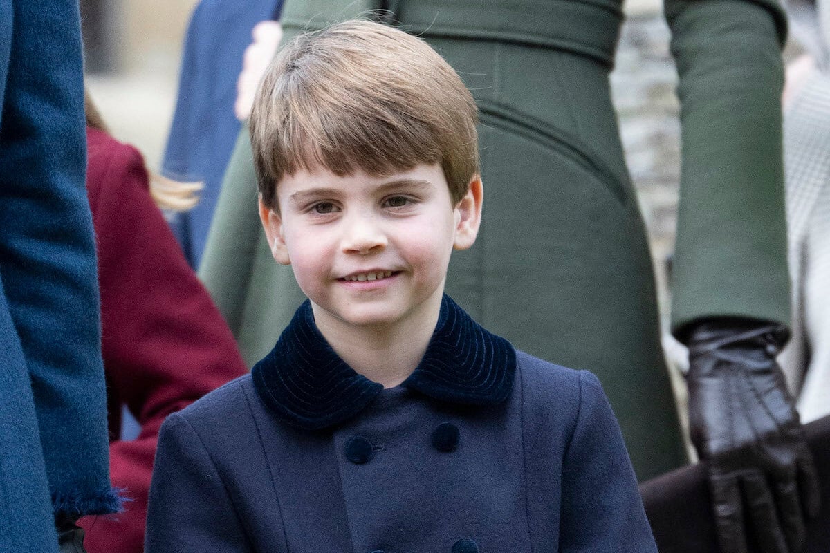 Prince Louis, before a viral moment, on Christmas Day 2022