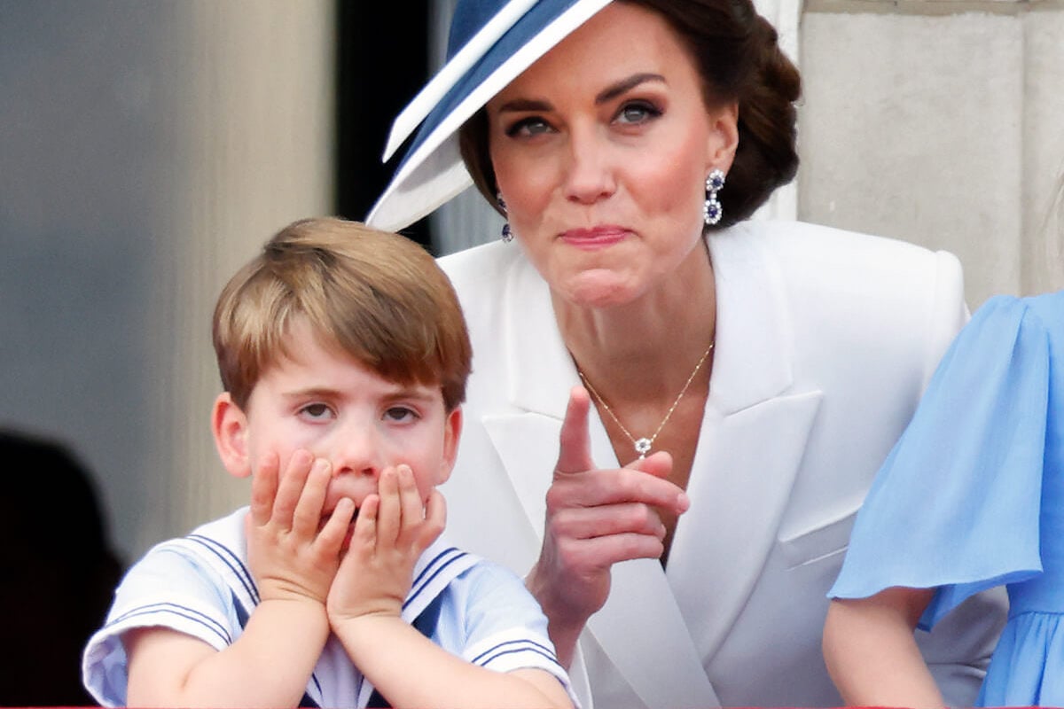Prince Louis stands on the Buckingham Palace balcony in a viral moment during Platinum Jubilee weekend with Kate Middleton