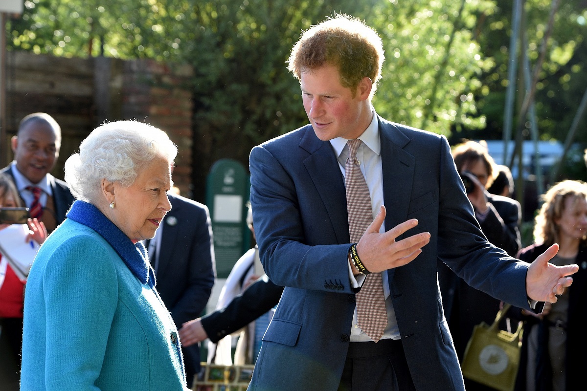 Queen Elizabeth II, who made Harry lose his cool in public before, attend the annual Chelsea Flower show together