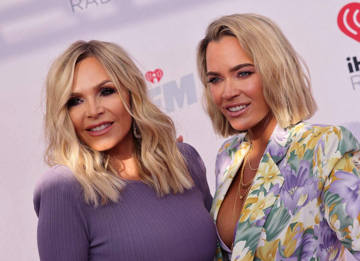 Tamra Judge (L) and Teddi Mellencamp Arroyave attend an iHeartRadio red carpet