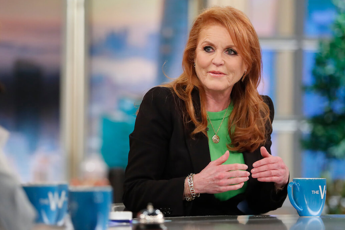 Sarah Ferguson, who was asked about Prince Harry and Meghan Markle on 'The View' and looked like she wanted to 'move on,' according to a body language expert, speaks
