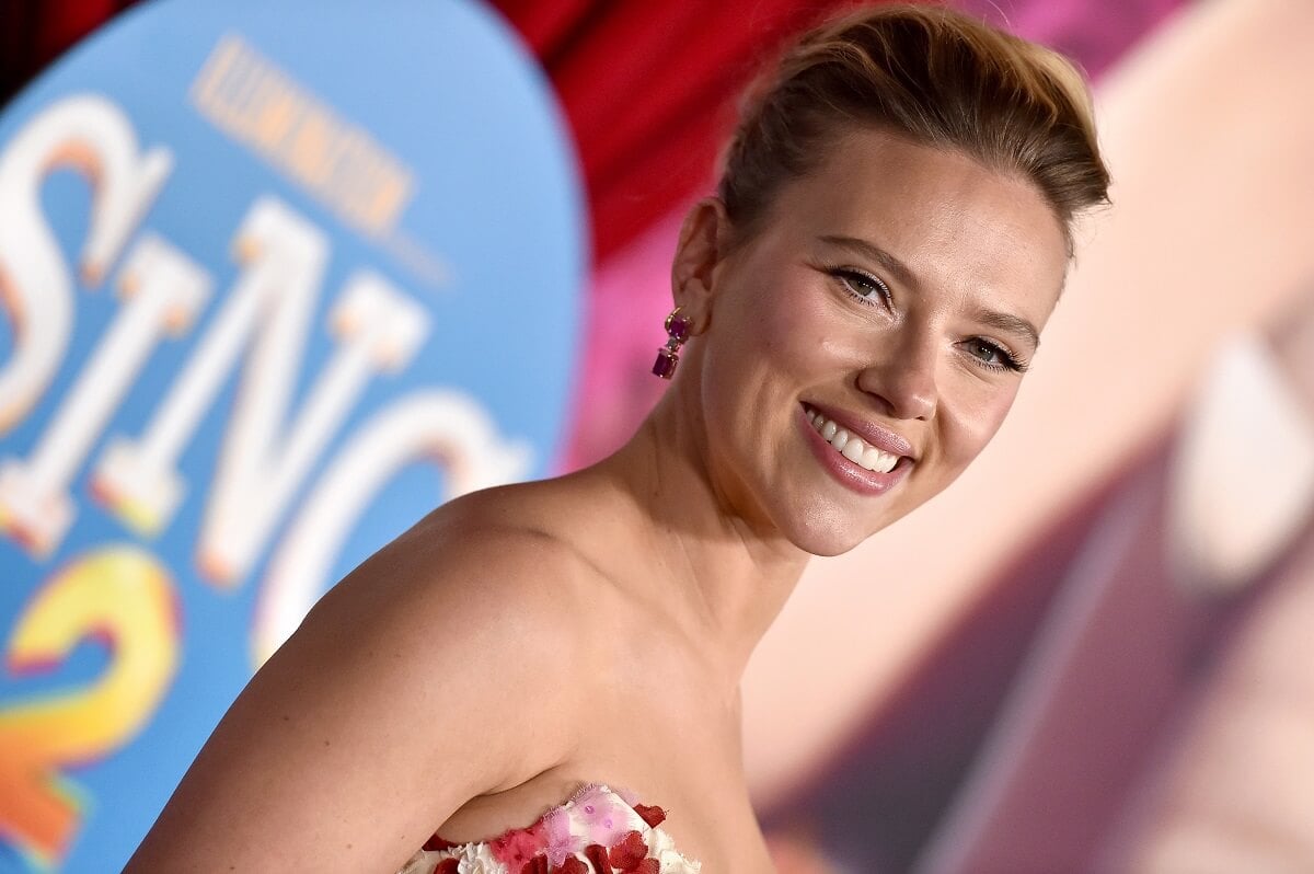 Scarlett Johansson at the 'Sing 2' premiere.