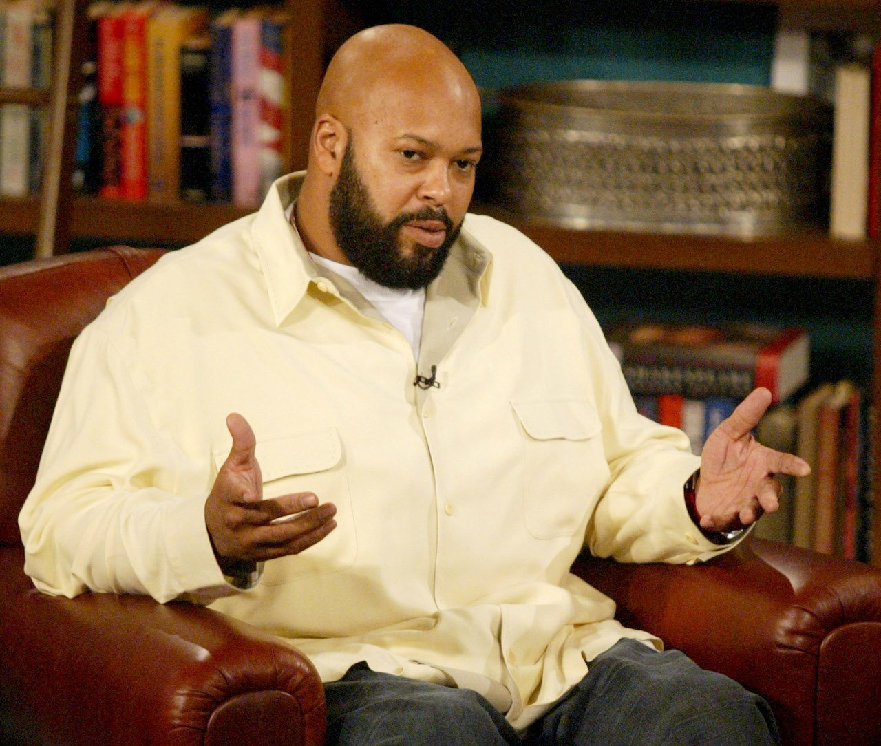 Suge Knight during television appearance; a Death Row Records series is in the works