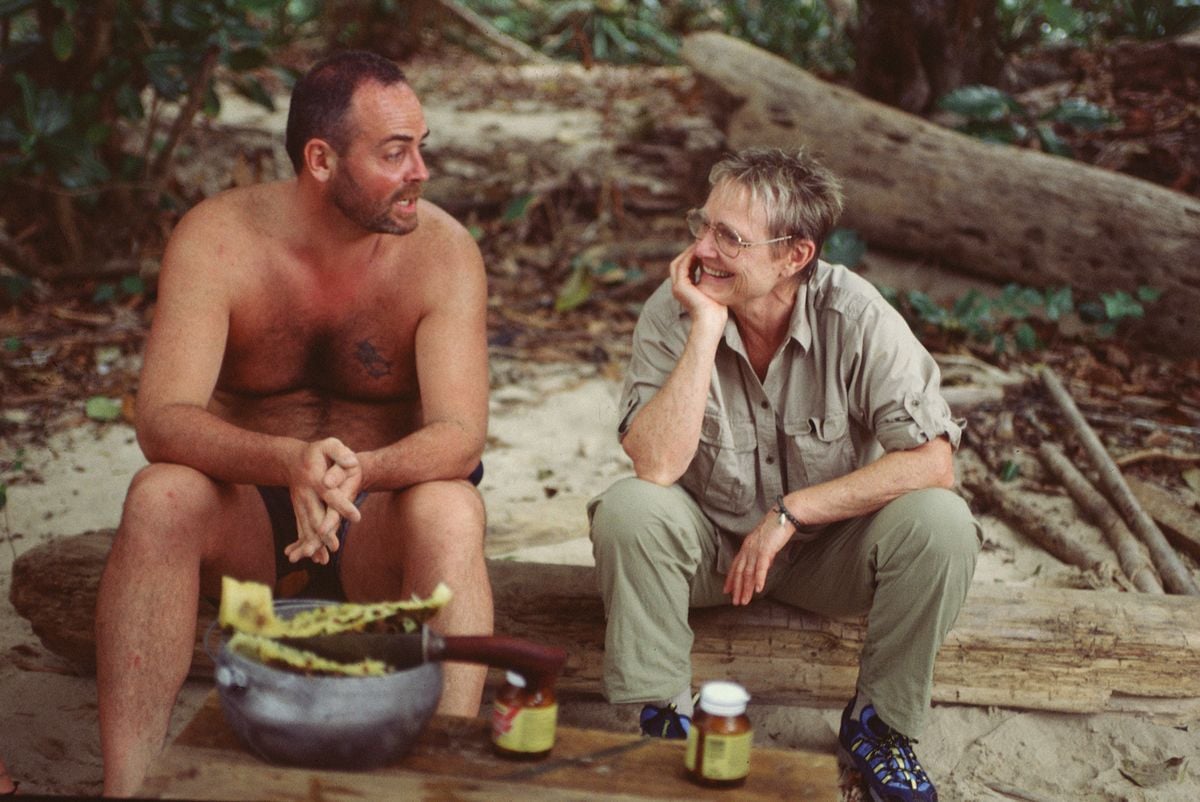 Richard Hatch and Sonja Christopher on season 1 of "Survivor." 