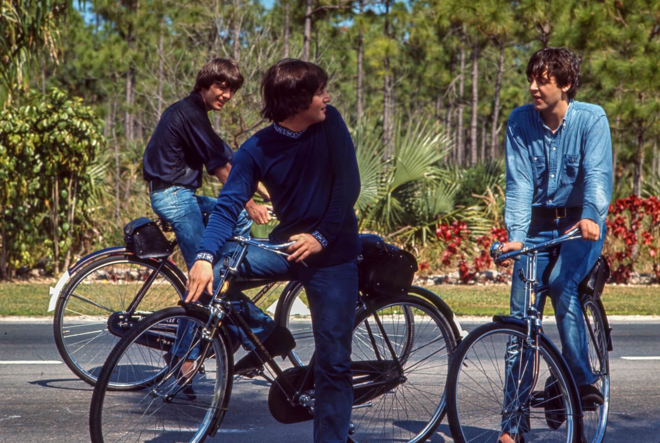 The Beatles filming 'Help!' in the Bahamas in 1965.