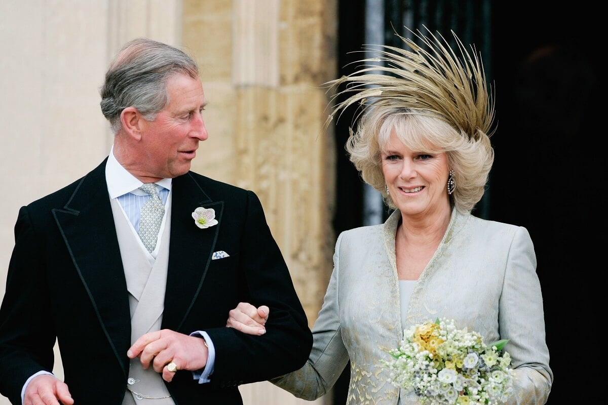 Then-Prince Charles and Camilla Parker Bowles, who was involved in her wedding planning, at the Service of Prayer and Dedication blessing their marriage