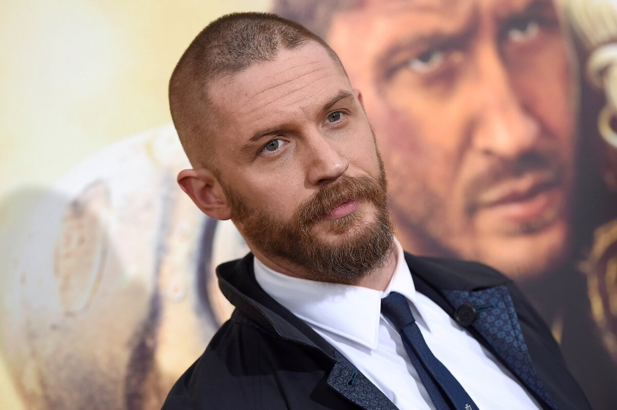 Tom Hardy at the Los Angeles premiere of 'Mad Max: Fury Road'
