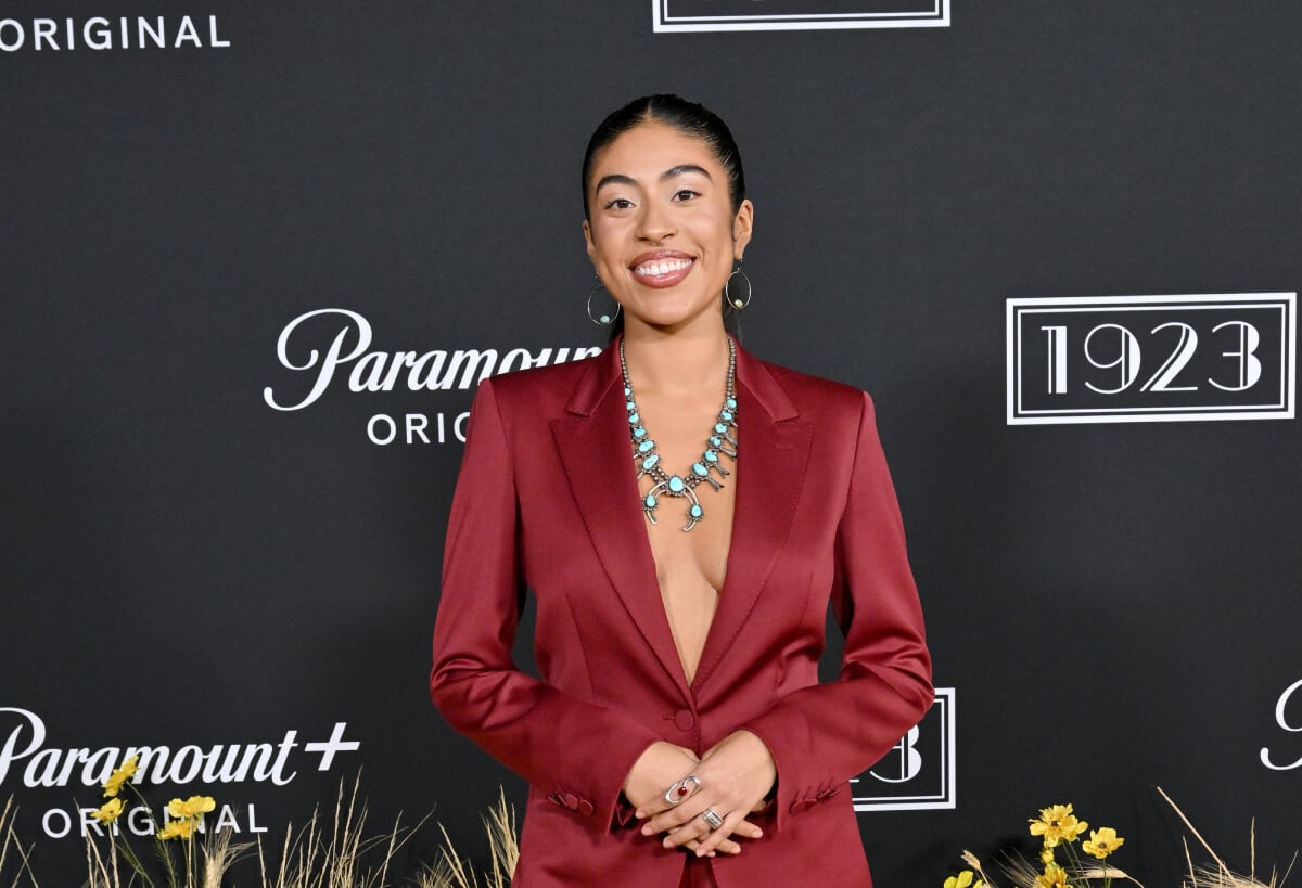 ‘Yellowstone’ prequel star Aminah Nieves attends the Los Angeles Premiere of Paramount+'s "1923" at Hollywood American Legion on December 02, 2022 in Los Angeles, California