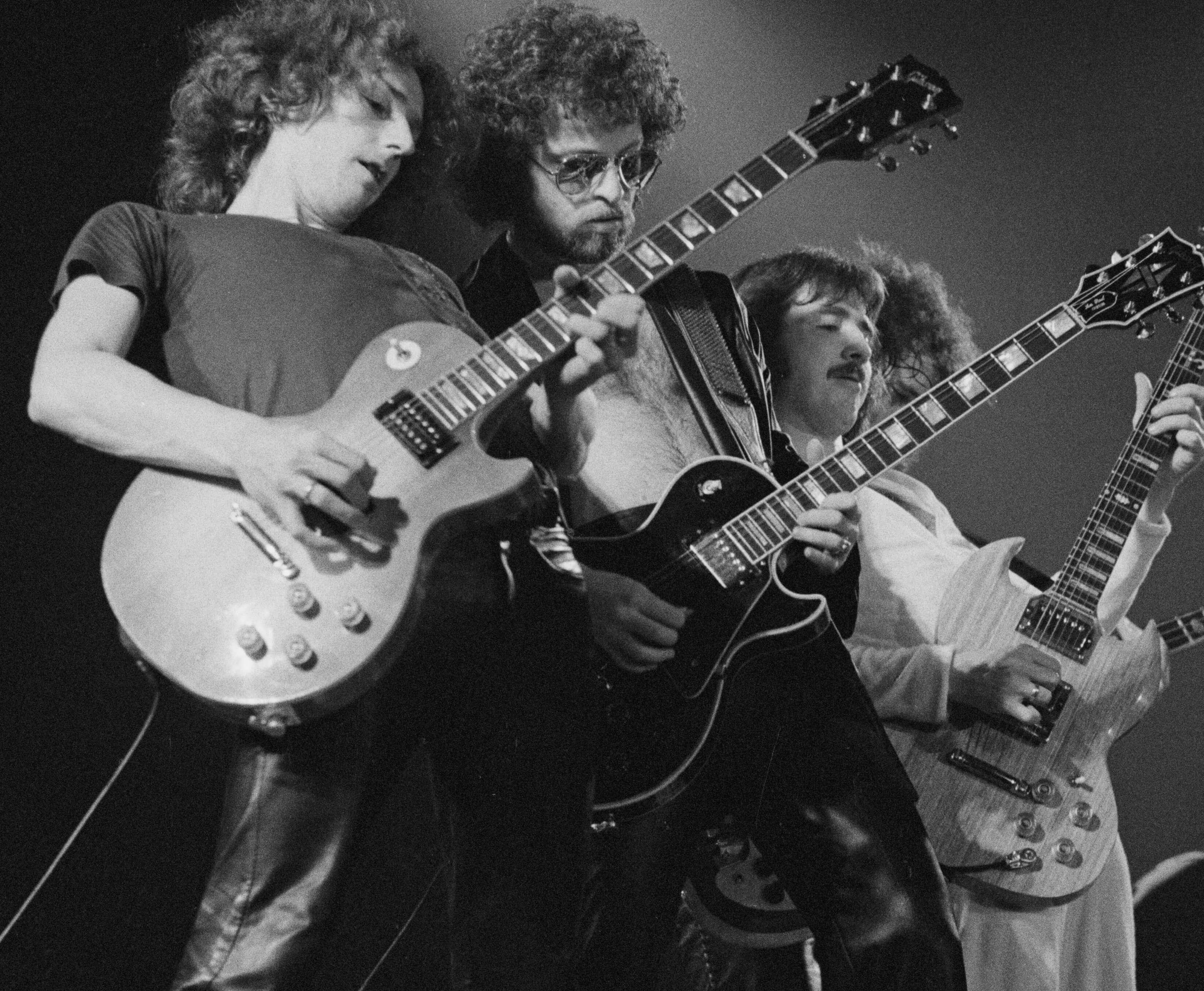 Blue Öyster Cult with guitars during the "(Don't Fear) The Reaper" era