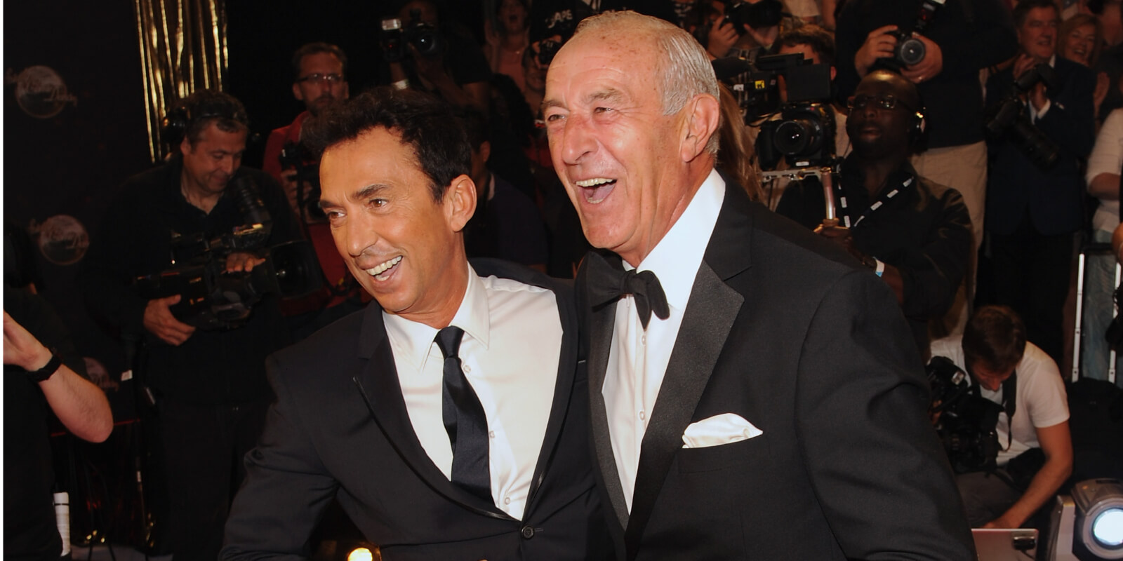Bruno Tonioli and Len Goodman, in a 2013 photo, judged 'Strictly Come Dancing' for the BBC.