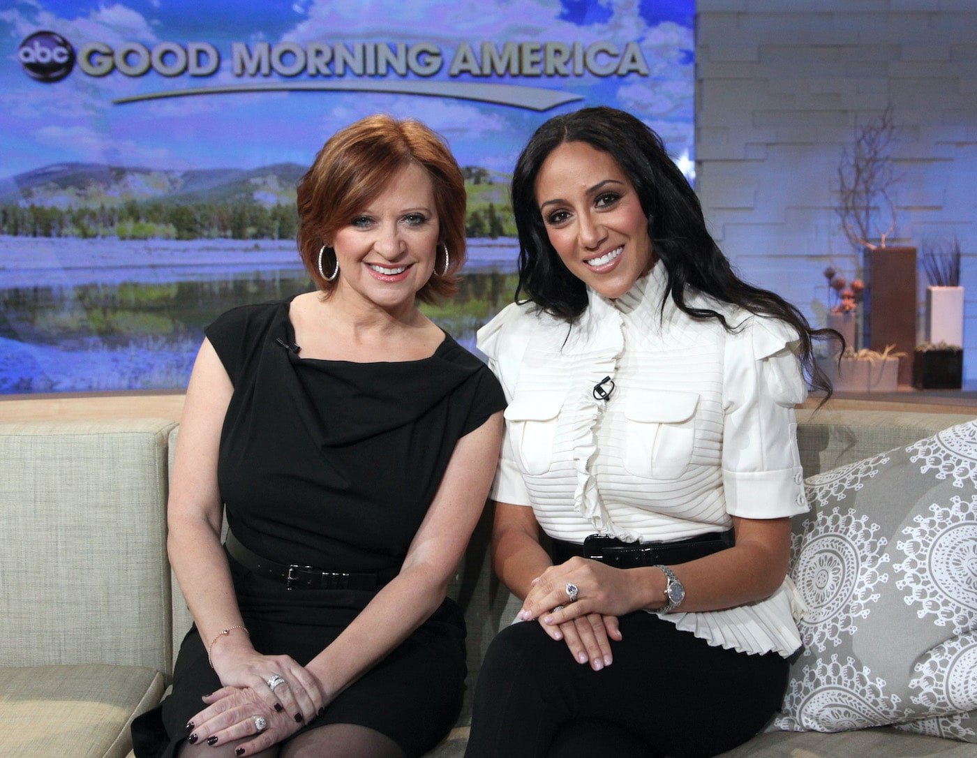Caroline Manzo and Melissa Gorga from 'RHONJ' appeared on a talk show in 2011